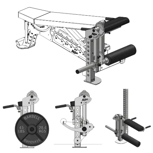 Universal Leg Extension / Curl Attachment