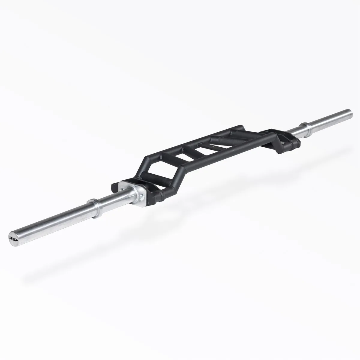 REP cambered Swiss multi-grip bar with several neutral handle positions on a white background